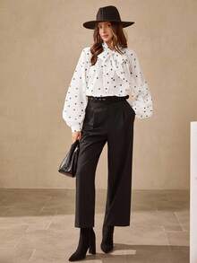 Wildy Áo sơ mi dài tay cổ buộc họa tiết trái tim giản dị cho nữ Áo cánh trắng Áo cánh cổ buộc cho nữ Áo trắng cho nữ Áo in hình trái tim Phong cách Old Money dành cho nữ Mùa đông dành cho nữ Áo sơ mi cài nút cho đêm hẹn hò dành cho nữ Áo sơ mi công sở giản dị dành cho nữ Áo trắng lãng mạn sang trọng mùa thu dành cho nữ Áo sơ mi giáo viên Trang phục công sở Quần áo Giáng sinh Áo sang trọng - trắng - Xem 6