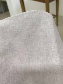 Chiquease 2 件套女士套装杏灰色吊带背心式上衣，背部有褶饰，搭配直筒裤 - 彩色 - 查看 7