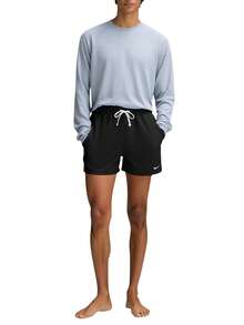 Nike Men's Drawstring Waist Loose Casual Swim Shorts - Black - View 3