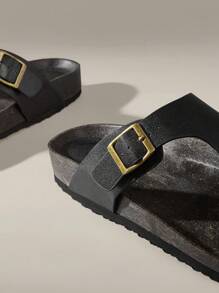 Solecia Sandalias y chanclas para hombres - Negro - Ver 5