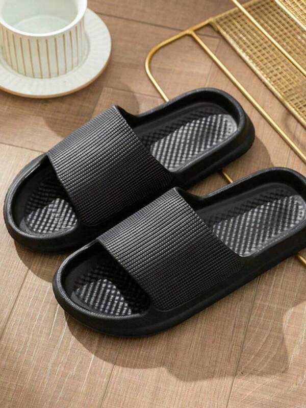 1 PAAR Herren & Damen Sandalen - rutschfeste, weiche EVA Sohle, bequeme Hausschuhe, atmungsaktive Badezimmer Flip-Flops für Sommer, Strand, Reisen, Urlaub, Spa, Heim-Dekoration, Innen- und Außenbereich, Lounge, leicht, schnelltrocknend, Dusch-Slides