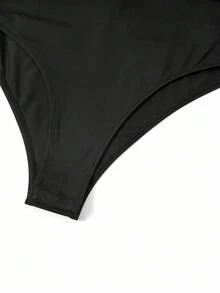 Ellevyn Women's Elegant Black Halter Neck Ruched Mesh Long Sleeve Bodysuit, Autumn/Winterhalloween