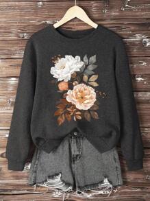 DrmWander Felpa taglie comode, abbigliamento autunno/inverno da donna taglie forti, autunno