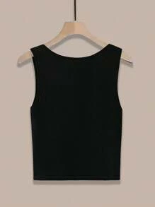 SHEIN PETITE CURVE 加大码浅蓝色长袖衬衫、吊带背心、阔腿裤三件套，优雅休闲家居服，适合娇小身材，秋冬 - 彩色 - 查看 3