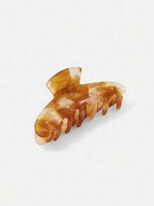 MOTF PREMIUM ACETATE YELLOW MICRO-INLAID RHINESTONE HAIR CLAW CLIP - Rust Brown - View 4