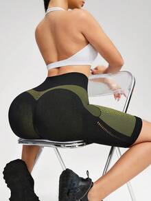 Innovista Quần short thể thao liền mạch, quần tập gym, quần đạp xe, quần cạp cao, quần áo thể thao hàng ngày, yoga, pilates, HIIT, quần bó sát, đồ tập luyện mùa thu, quần áo có cấu trúc, mềm mại như bơ, thoải mái khi vận động, lưới thoáng khí, nén, chống lộ nội y, không đường may, nâng mông, bó mông, cardio, đạp xe, crossfit, chạy bộ, tennis, bóng chuyền, chèo ván, tập thể dục ngoài trời, lành mạnh, tiện dụng, sang trọng, thể thao. - Màu vàng - Xem 2