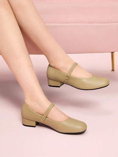 CUCCOO DOLLMOD 女士粗跟可爱圆头韩版花卉印花缎面拼布蝴蝶结波尔卡圆点低跟高跟鞋，适合圣诞节、万圣节