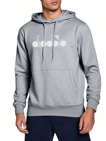 Diadora Men's Sports & Outdoor Hoodies Fleece-Lined Stretchy Comfortable Outing Training Daily 502-180663-D0541