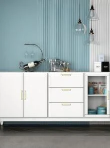 2pcs Aluminum Alloy Handles For Drawers, Cabinets, Furniture And Shoe Racks - Gold - View 5