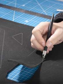 EVA 泡沫卷 - 2mm-10mm 厚黑色工艺泡沫板 - 15 英寸 X 39 英寸大型角色扮演泡沫板 - 超高密度 86 Kg/M³ - 柔韧有弹性，适用于工艺项目服装角色扮演泡沫 - Biguphate 出品 - 黑色 - 查看 5