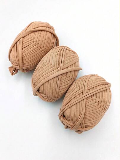 3 pezzi di filato in poliestere premium per uncinetto e maglia - 100g ciascuno, lunghezza 33m - ideale per progetti fai-da-te, magliette, pantofole e cestini, uncinetto e lavori a maglia fatti a mano per pantofole all'uncinetto, borse all'uncinetto, fettuccia per borse, cuscini, bambole, artigianato