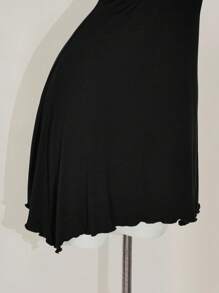 SHEIN ICON 修身不对称下摆链条装饰挂脖连衣裙