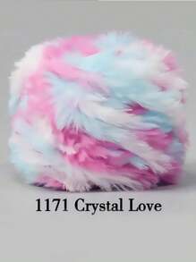 1 件 100 克钩针纱线羊毛纱线粗羊毛仿貂毛花式纱线粗羊毛手工编织纱线柔软纱线 DIY 钩针编织纱线适用于衣服、帽子、围巾、毛毯舒适蓬松毛皮纱线、毛绒纱线手工钩针爱好者、母亲节礼物、生日装饰