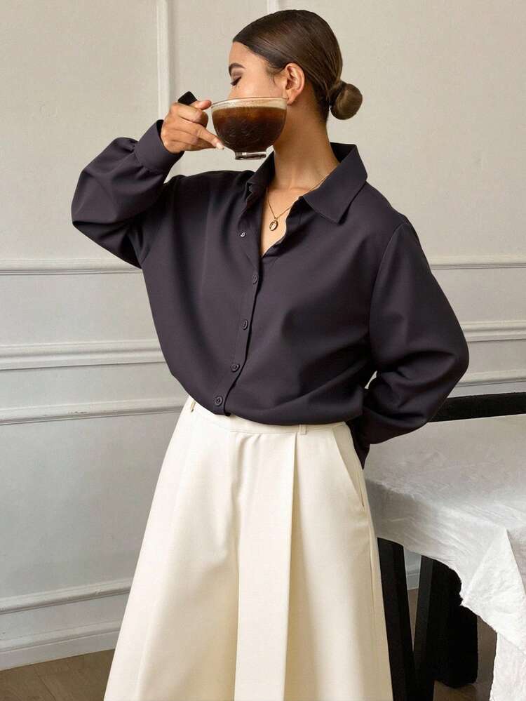 Women's Loose Casual Shirt, New Autumn Collection Long Sleeve Top