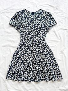 Soleia 印花傘狀下擺連衣裙 - 彩色 - 查看 6