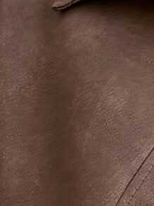 Feyla Áo khoác thời trang hở vai dài tay màu trơn cho nữ mùa thu/đông - màu nâu - Xem 6