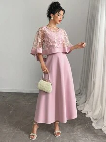 Modelyn 女士日常两件套服装 - 粉色 - 查看 2