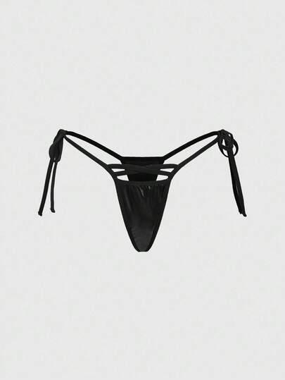 Grunge Punk Dark Punk Criss-Cross Strap Sexy Thong