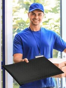 SHEIN 10/20/30/50 件金属气泡信封、全息气泡信封、聚乙烯填充信封、防水自封粘性运输袋、铝箔闪光魅力运输信封、全息缓冲信封 - 黑色 - 查看 6