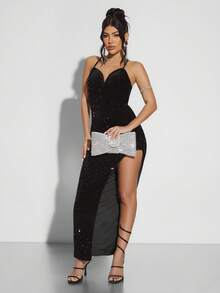 SHEIN SXY Quý cô, Túi xách dạ hội, Túi cầm tay, Túi đeo chéo, Thời trang, Thanh lịch, Đơn giản, Cá nhân hóa, Đa năng, Cổ điển, Ngọc trai nhiều màu, Nơ, Dành cho tiệc cocktail, Tiệc tùng, Vũ hội, Câu lạc bộ, Hẹn hò, Sinh nhật, Buổi tối, Đêm hẹn hò, Vũ hội, Trà chiều, Ngày lễ tình nhân - Bạc - Xem 9