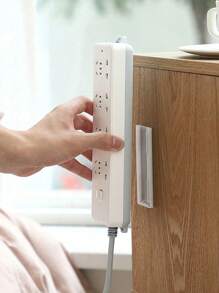 1PC Wall-Mounted Router Socket Holder - Non-Perforated Plastic Cable Organizer For Data/Wire Storage - Multicolor - View 7