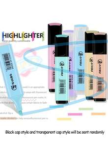 4/6 Stück Fluoreszierender Textmarker & Markierstifte, pastellfarbene Makronen-Töne zum Zeichnen, Markieren, Notizen für den Schulstart, Makronen-farbige Textmarker Set, hoher Erscheinungswert, Studenten konzentrieren sich auf das Markieren von DIY-Handbüchern, Zeichnen und Kritzeln mit Markern. - Verschiedenfarbig - Übersicht 12