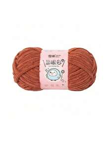 1 Roll, 57m/50g Lurex & Chenille Eyelash Yarn, Suitable For DIY Scarves, Blankets, Dolls And Other Knitting Projects, 100% Polyester - Multicolor - View 45