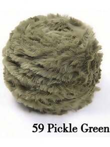 1 件 100 克钩针纱线羊毛纱线粗羊毛仿貂毛花式纱线粗羊毛手工编织纱线柔软纱线 DIY 钩针编织纱线适用于衣服、帽子、围巾、毛毯舒适蓬松毛皮纱线、毛绒纱线手工钩针爱好者、母亲节礼物、生日装饰