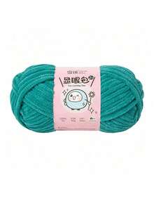 1 Roll, 57m/50g Lurex & Chenille Eyelash Yarn, Suitable For DIY Scarves, Blankets, Dolls And Other Knitting Projects, 100% Polyester - Multicolor - View 61