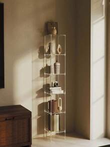 SHEIN 4/5/6层亚克力透明书架，珠宝展示架，摆件收纳架，独立式立角置物架，适用于客厅、卧室、浴室、小空间 - 彩色 - 查看 8