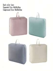 Inbeaufon 超节省空间自压缩收纳袋便携式衣柜斜纹防水棉被拉链压缩收纳袋可折叠衣柜搬家行李袋可扩展至 18 厘米/7.1 英寸高度连衣裙裤子鞋子牛仔裤靴子裙子卧室，收纳袋，家庭收纳，女式白色 T 恤，女式黑色裤子，女士冬装，连衣裙， - 彩色 - 查看 13