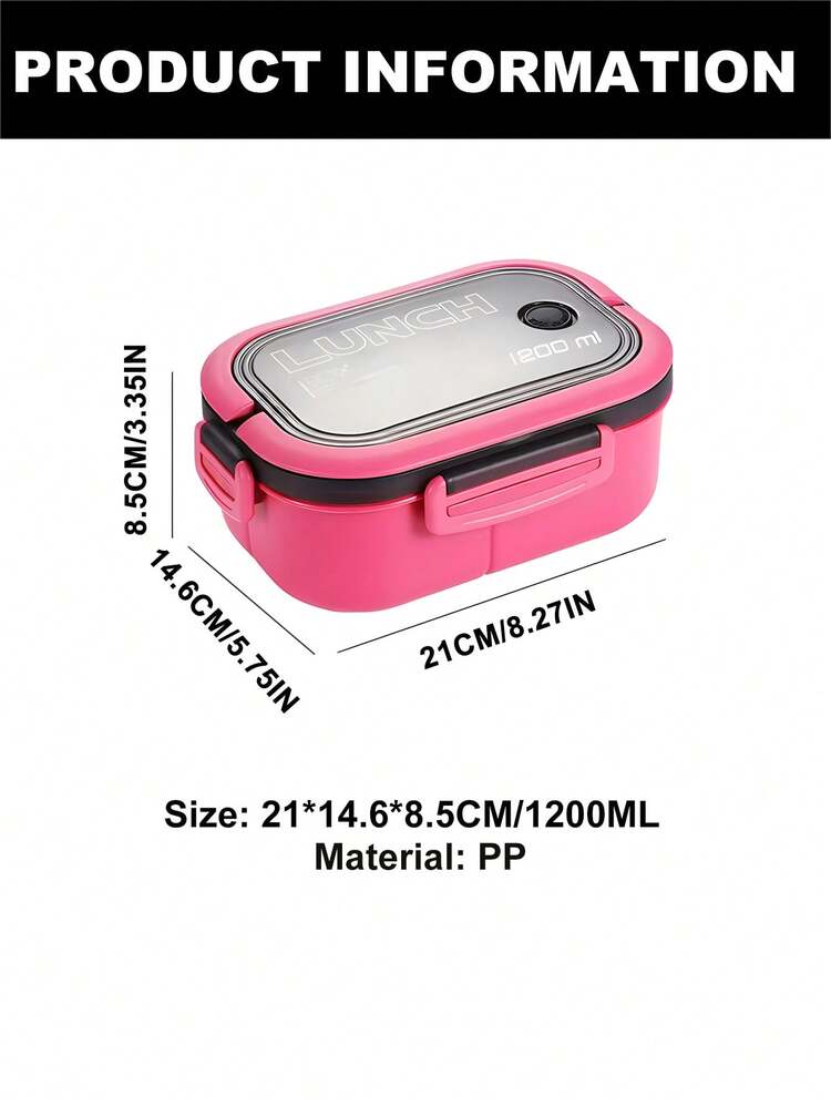 Hộp đựng cơm trưa 1pc, Hộp đựng cơm Bento cho trường học, Hộp đựng cơm trưa hai lớp có thể dùng trong lò vi sóng có tay cầm dành cho nam và nữ, Học sinh, Bộ đồ dùng, Hộp đựng cơm trưa Bento, Quay lại trường học, Có thể dùng trong lò vi sóng, Hộp đựng thực phẩm (màu hồng), Đồ dùng học tập, Quà tặng Giáng sinh cho ngày lễ - Hồng - Xem 6