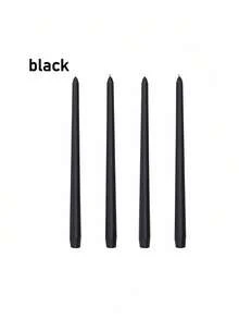 Una caja de cuatro velas sin humo de 25 cm de largo con degradado de color, velas para fiestas, velas para cena a la luz de las velas, decoración del hogar, velas de cumpleaños, una variedad de colores, fiestas de banquete, bodas románticas, decoración de salones - Multicolor - Ver 12