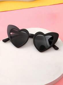SHEIN 8 pezzi occhiali di moda vintage a forma di cuore per donne, occhiali a forma di occhio di gatto a forma di cuore, adatti per addii al nubilato, matrimoni, festa della sposa o accessori di moda (con qualche graffio, si prega di non ordinare)