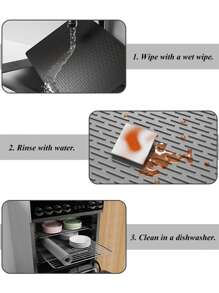 1Pc Silicone Dishwashing Mat – Kitchen Utensil Drainage Mat, Heat-Resistant Flexible Rubber Mat For Countertop & Sink, Multifunctional Insulation Pad & Water Filter Mat, Cup Holder (2 Colors Available) - Multicolor - View 6