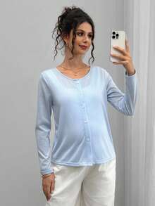 Momance Casual & Commute Minimalist Lightweight Jacket For Pregnant Women, Spring/Summer