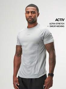 Zenith Compression T-Shirt - Grey - View 1