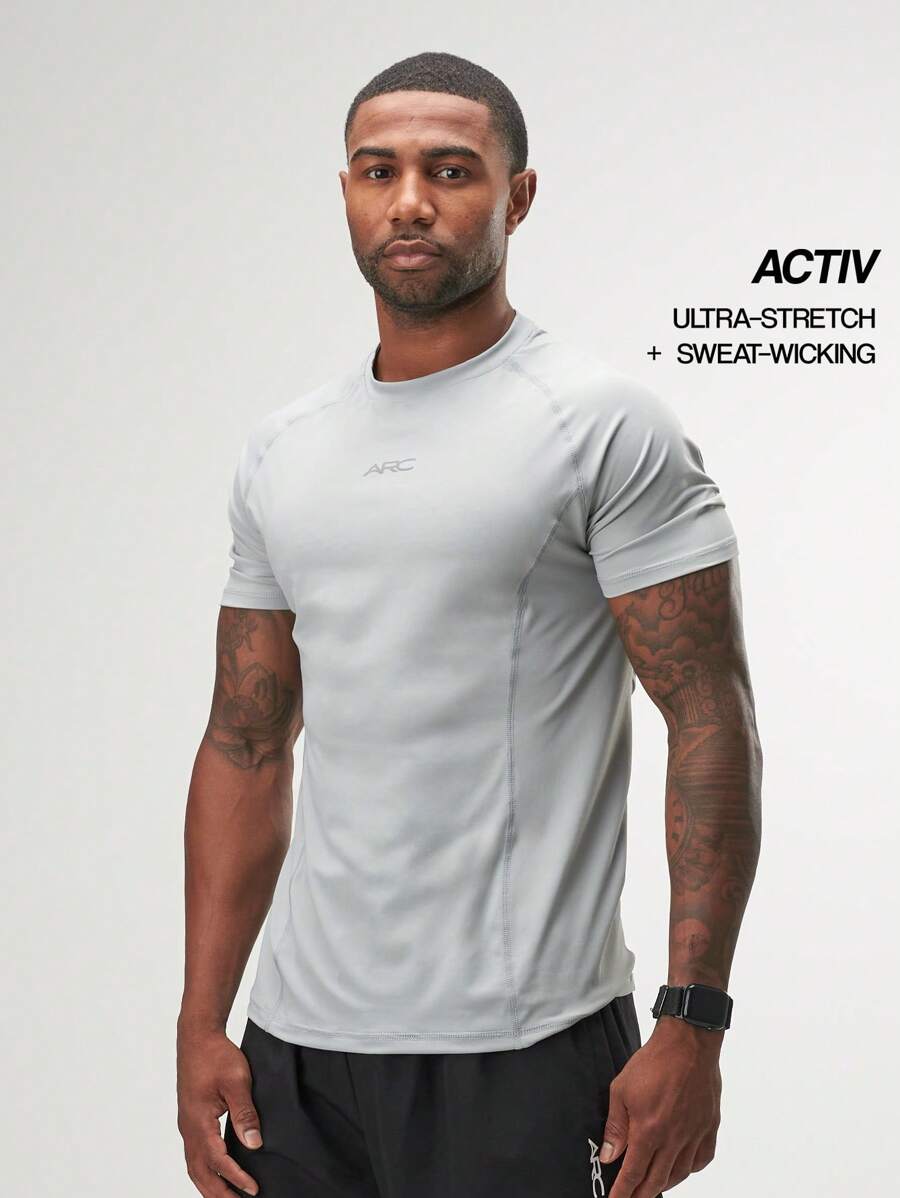 Zenith Compression T-Shirt - Grey - View 1