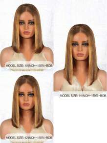 ALL READY WIG Highlight Wig Glueless Bob Wig Human Hair Lace Wigs For Women P4/30 Highlight Brown Pre Bleached Pre Plucked Pre-Cut Lace Melting 4x4 Lace Closure Glueless Wigs With Front Hair 100% Human Hair Wig 9AM HAIR - S4/30 - View 8