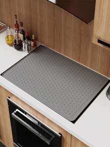 1Pc Silicone Dishwashing Mat – Kitchen Utensil Drainage Mat, Heat-Resistant Flexible Rubber Mat For Countertop & Sink, Multifunctional Insulation Pad & Water Filter Mat, Cup Holder (2 Colors Available) - Multicolor - View 9