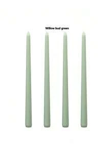 Una caja de cuatro velas sin humo de 25 cm de largo con degradado de color, velas para fiestas, velas para cena a la luz de las velas, decoración del hogar, velas de cumpleaños, una variedad de colores, fiestas de banquete, bodas románticas, decoración de salones - Multicolor - Ver 16