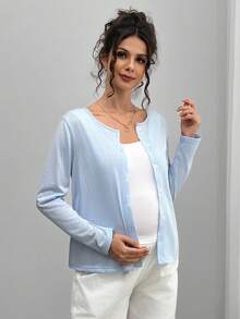 Momance Casual & Commute Minimalist Lightweight Jacket For Pregnant Women, Spring/Summer