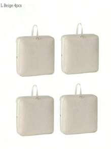 Inbeaufon 超节省空间自压缩收纳袋便携式衣柜斜纹防水棉被拉链压缩收纳袋可折叠衣柜搬家行李袋可扩展至 18 厘米/7.1 英寸高度连衣裙裤子鞋子牛仔裤靴子裙子卧室，收纳袋，家庭收纳，女式白色 T 恤，女式黑色裤子，女士冬装，连衣裙， - 彩色 - 查看 10