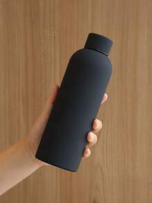 1pc 500ml Stainless Steel Vacuum Insulated Water Bottle, Anti-Scald Matte Body, Outdoor Sports Cup, Fashion Car Travel Gift
