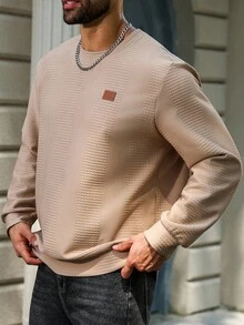 Manfinity Homme Felpa con cappuccio casual da uomo taglia comoda