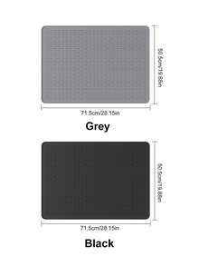 1Pc Silicone Dishwashing Mat – Kitchen Utensil Drainage Mat, Heat-Resistant Flexible Rubber Mat For Countertop & Sink, Multifunctional Insulation Pad & Water Filter Mat, Cup Holder (2 Colors Available) - Multicolor - View 10