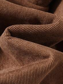 Cozy Pixies 男婴纯色连帽长袖夹克，百搭又舒适 - 棕色 - 查看 10