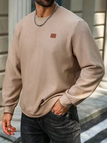 Manfinity Homme Felpa con cappuccio casual da uomo taglia comoda