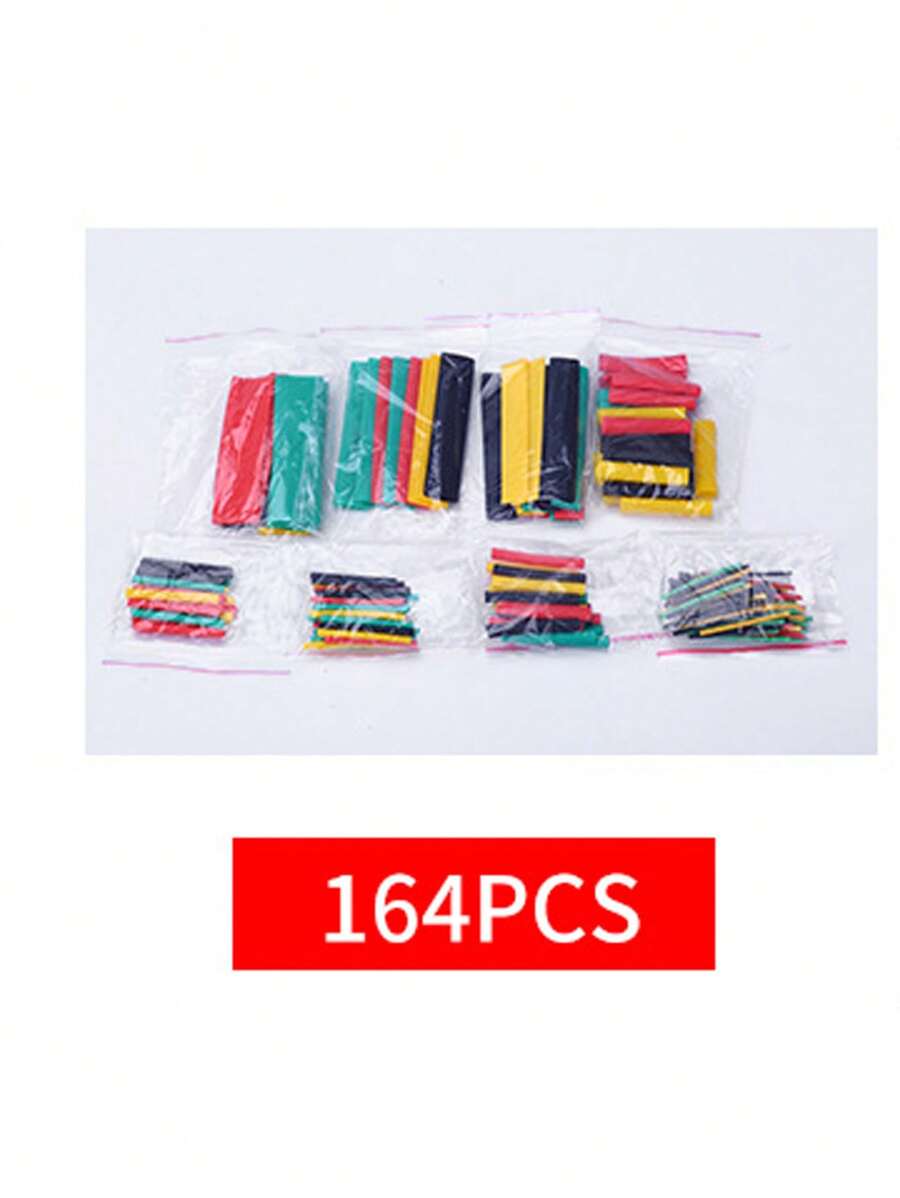 164pcs-750pcs Heat Shrink Tubing 2:1, Eventronic Electrical Wire Cable Wrap, Assortment Electric Insulation Heat Shrink Tube Kit, Assorted Sleeving Tube Wrap Cable Wire Kit For DIY,Tools For Men - Black - View 1