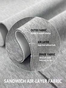 Fluxe 女士休闲纯色针织连帽长袖套头衫 - 淺灰色 - 查看 2